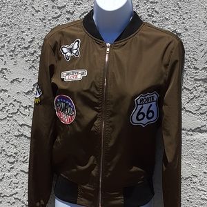 Route 66 vintage inspired 1987 bomber Jacket